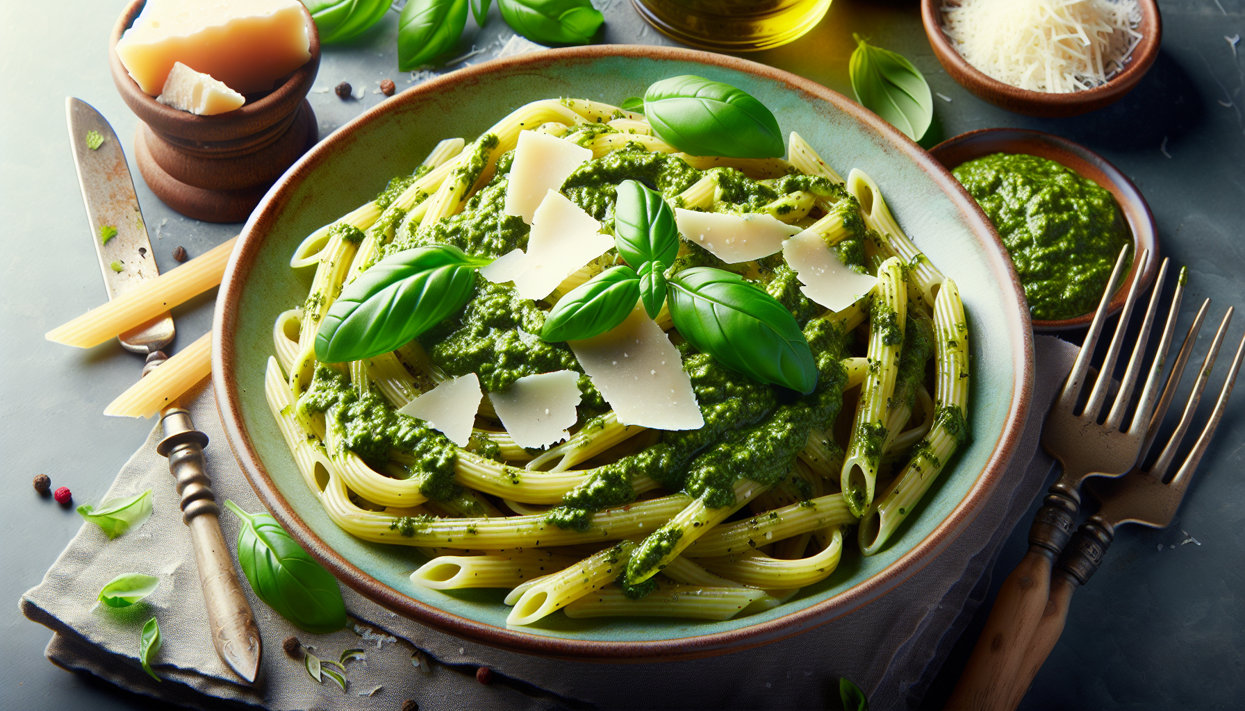 pesto pasta ricetta